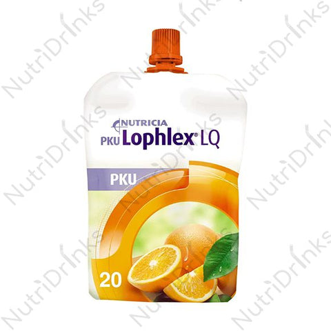 Nutricia PKU Lophlex LQ 20 Orange 125ml- best before 24/08/24- dirty pack