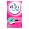 Lil-Lets Non-Applicator Super Tampons, 32 Count, the box may come slightly dented