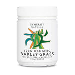 Synergy Natural Organic Barley Grass Powder 200g, best before 30/09/25, slightly scruffy packaging