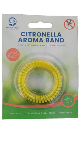 Citronella Aroma Band with PDQ for Kids and Adults, assorted colours