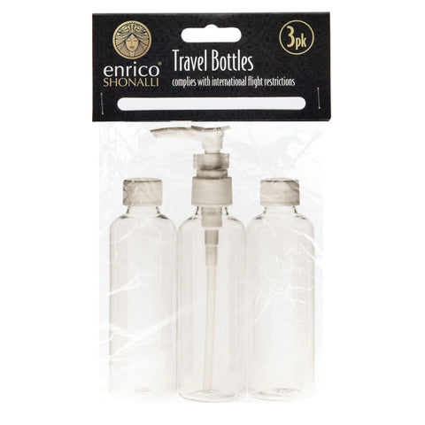 Enrico Shonalli Travel Bottles 3 Pack
