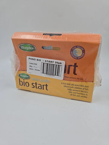 20 X BLAGDON BIO START SACHETS, Healthy New Pond, scruffy packaging