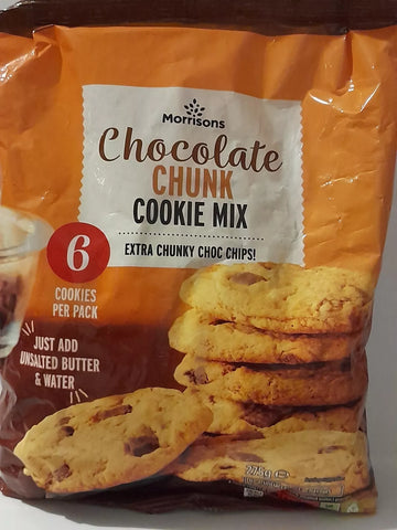 Morrisons Chocolate Chunk Cookie Mix 275g- best before 10/24-(ref T5-3)