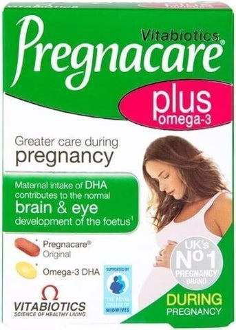Vitabiotics Pregnacare Plus Omega-3 56 Tablets - BEST BEFORE 01/27, damaged box