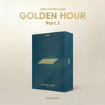 Dreamus ATEEZ - Golden Hour : Part.1 (10th Mini Album), condition used- acceptable, scratched, open, scruffy box