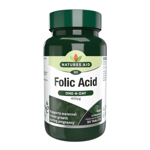 Natures Aid Folic Acid 400ug - Best Before 04/24 - (REF E172, B80)