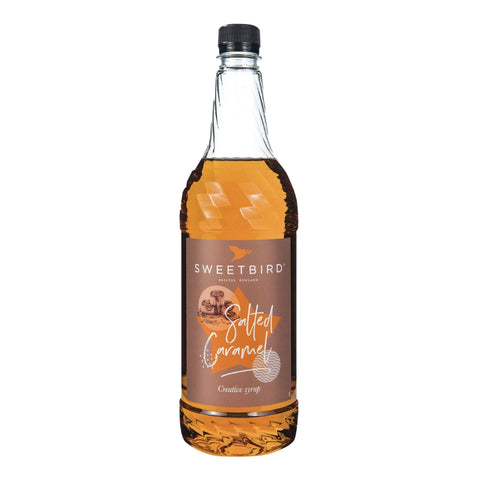 Sweetbird Salted Caramel Coffee Syrup 1litre (Plastic bottle)- best before 12/25