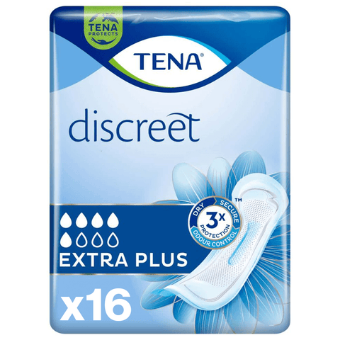 Tena Lady Extra Plus Discreet Incontinence Pads - Pack of 16