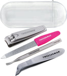 Tweezerman Mini Nail Rescue Kit - Travel Small Manicure Set- open pack and taped