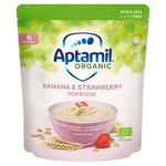 Aptamil Organic Banana & Strawberry Porridge 6 Months+ 180g - best before 17/07/24 - (ref TG6-1, T18-2, T18-3, T18-4, T18-5)