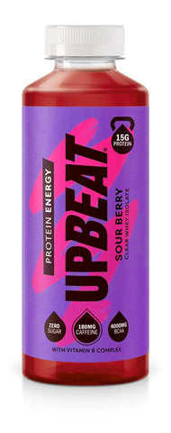 Upbeat Protein Energy Sour Berry 500ml, best before 05/24