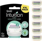 Wilkinson Sword Intuition 2 in 1 Sensitive Care Razor Blade Refills - Pack of 6- damaged box and tapped