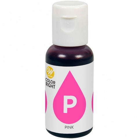 WILTON COLOR RIGHT FOOD COLOR -Pink- 19ML - best before 08/23 - (ref H88, E4)
