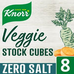 Knorr Vegetable Stock Cubes Zero Salt 8 s, 72g Best Before 4/24 ADD 1 FOR FREE PER ORDER!