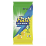 Flash Lemon Anti-Bacterial Wipes 60 Pack Large (Ref T4-5)