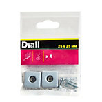 Diall Black & grey PTFE Glide, Pack of 4 (ref Q3)